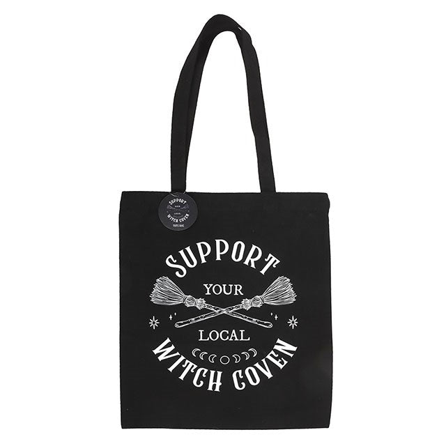 Support your local witch coven tote bag
