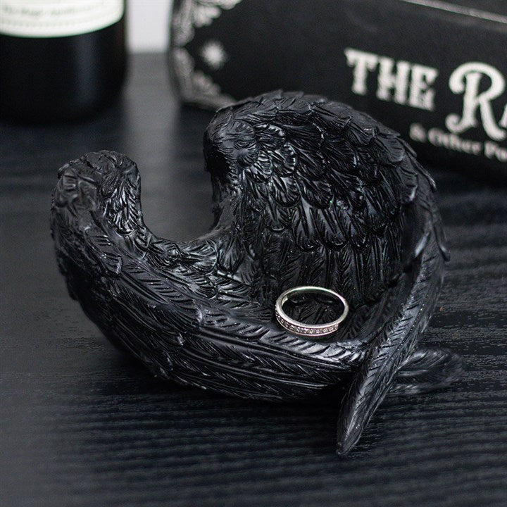Raven wings trinket dish