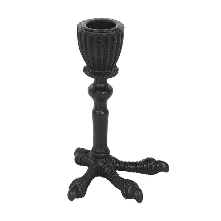 Raven claw taper candle holder