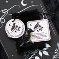 Black Obsidian raven ornament ornament in a bag